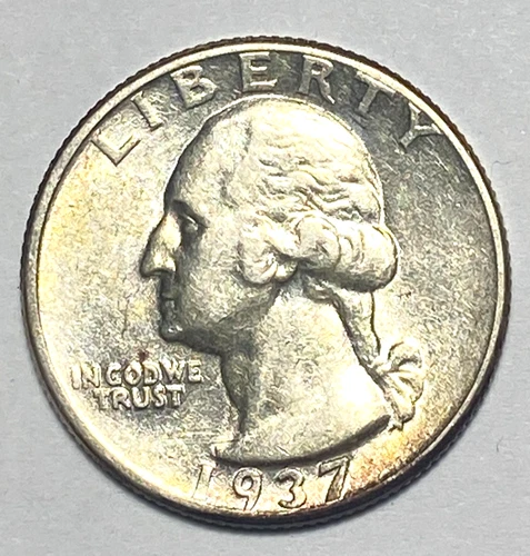 1937 Washington Silver Quarter. XF