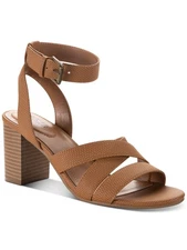 STYLE & COMPANY Womens Tan Brown Sabinaa Toe Block Heel Heeled Sandal 6.5 M