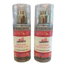 Bath  Body Works Milkbar Birthday Cake TRAVEL Fine Fragrance Mists- Pack of 2