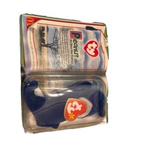 TY PEANUT The Royal Blue Elephant 1995 McDonalds Beanie Baby RARE RETIRED 