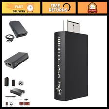 PS2 to HDMI Converter Adapter - Video Converter with 3.5mm Audio Output for HDTV
