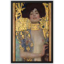 Gustav Klimt Judith and the Head of Holofernes Poster Framed 11x17 Wall Art