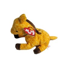 Ty Beanie Baby Twigs the Giraffe DOB May 19, 1995 MWMT 5th Gen