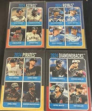 2024 Topps Heritage High Number 1975 Topps Team Quads YOU PICK Complete Set 75TQ