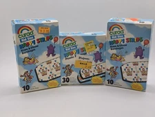 Lot of 3 - 1990 Curad Kid Care Happy Strips McDonalds First Aid Bandaids 50 Pcs
