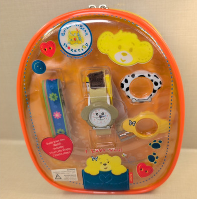 Build A Bear Vintage Sammlerstück Uhr Rucksack Kit Wechselriemen Gesichter Brandneu