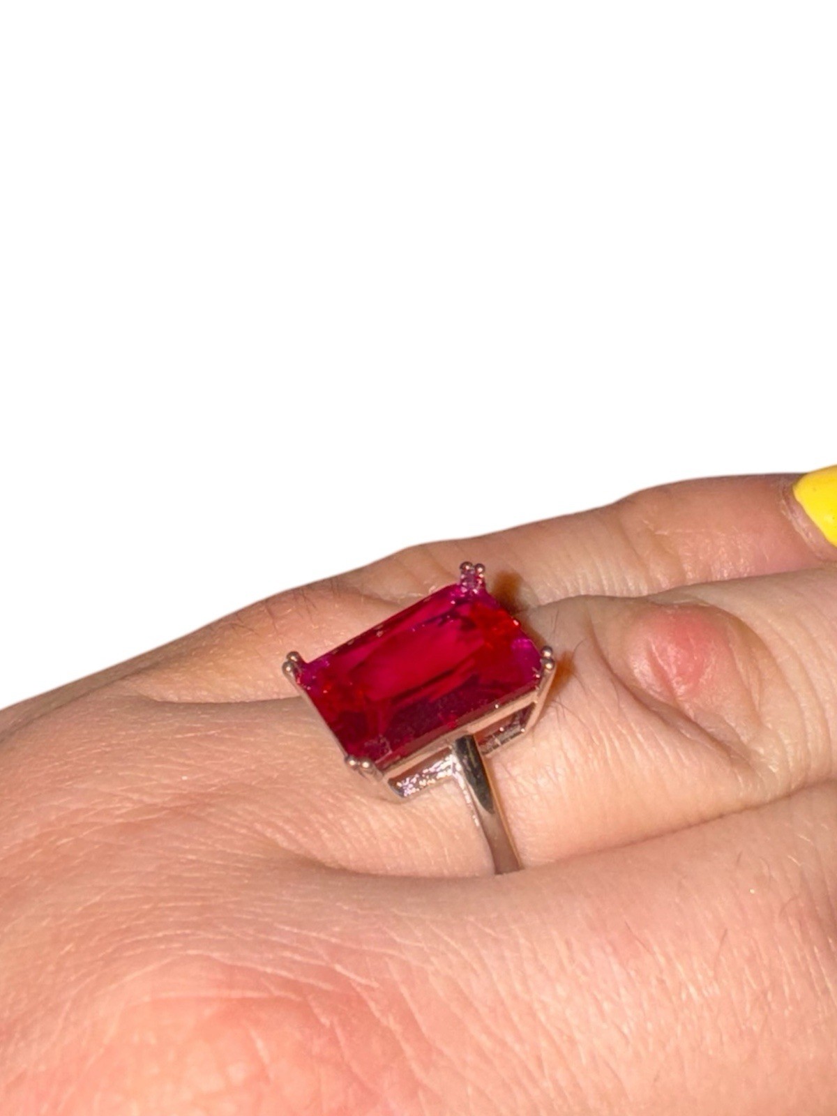 Bold Red Spinel Adjustable Ring – Statement Gemst… - image 4
