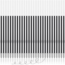 100 Pieces Ink Pen Refills Replaceable, 0.7mm Ballpoint Pen 107 mm in Length