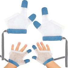 Baby Anti Bite Gloves Finger Protection Mittens Toddler Nail Guard 2 Pack