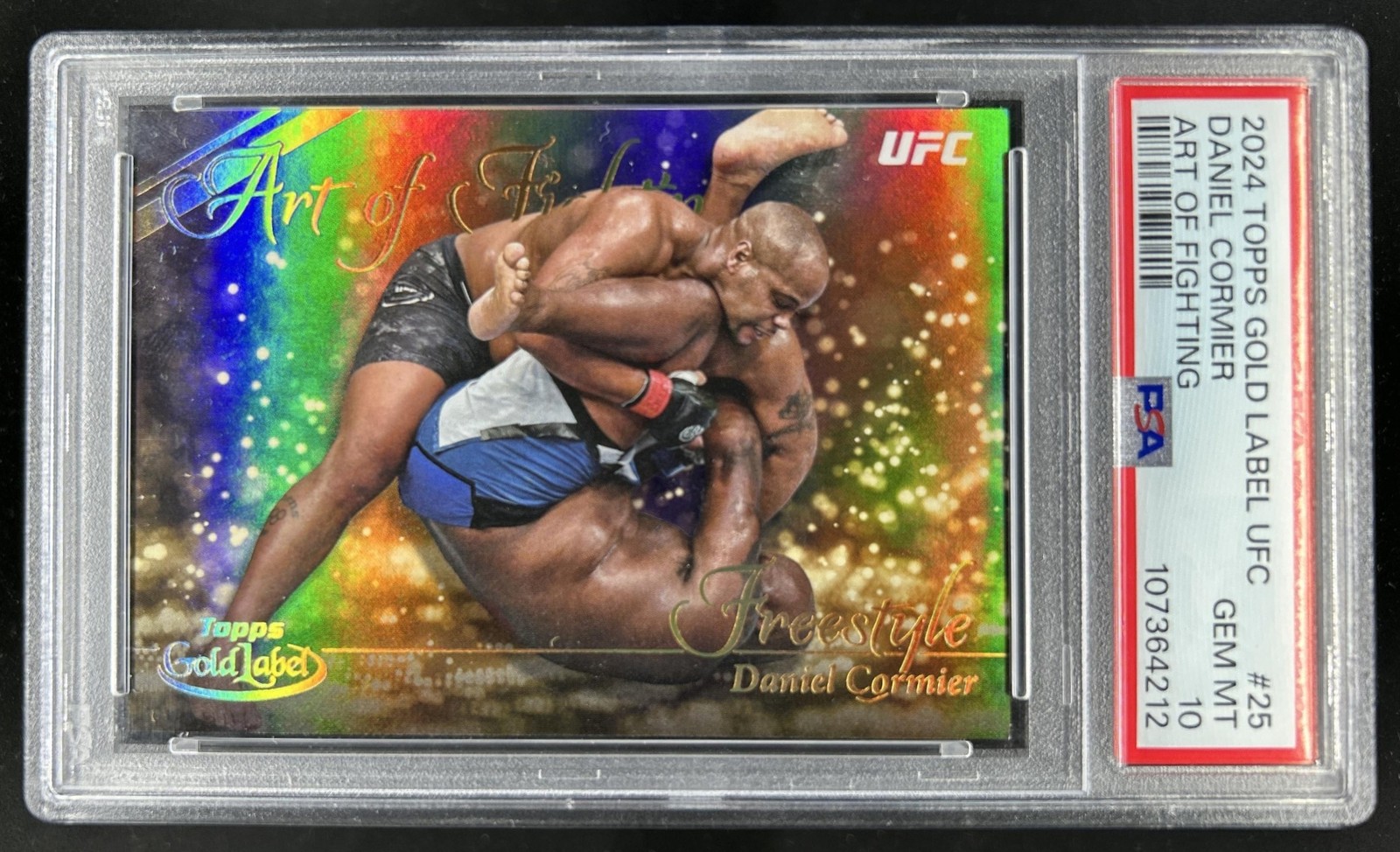 2024 Topps Gold Label UFC Daniel Cormier Art of Fighting #AOF-25 PSA 10 GEM MINT