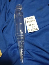 VINTAGE KIMAX USA 100ml SCIENTIFIC LAB GLASS #45240 TUBE BEAKER 8" mike