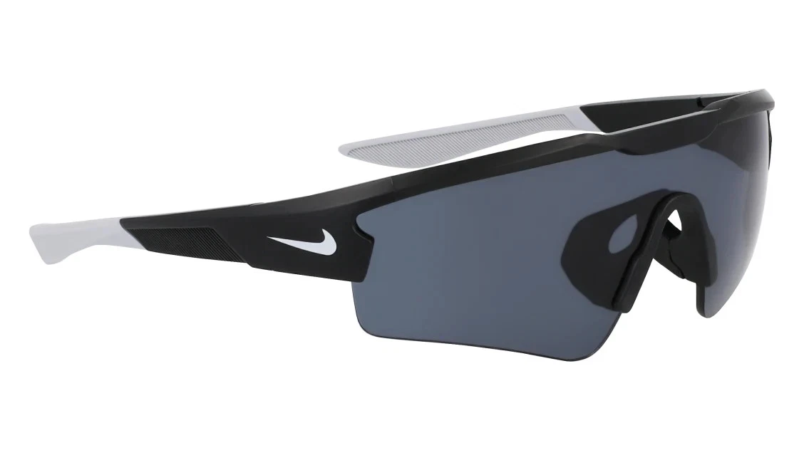 Neue Nike EV24005 010 Sonnenbrille mattschwarz & grau UMHANG für Jugendliche mit grauen Gläsern
