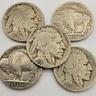 5 Buffalo Nickels / 1920, 1928, 1930, 1935 & 1936/ You Buy What You See