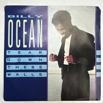 Billy Ocean   Tear Down These Walls Promo Record 45 RPM Vinyl
