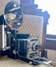 Graflex Speed Graphic 4x5 Field /Press Camera 135mm f:4.5 Steinheil Munchen len