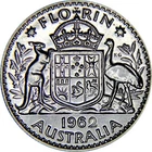 1962 Elizabeth II Florin — photo from another recent sale