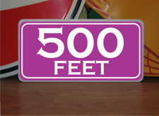 Vintage 500 FEET MARKER Metal Sign 4 Golf Club Yardage sign for Golf Course