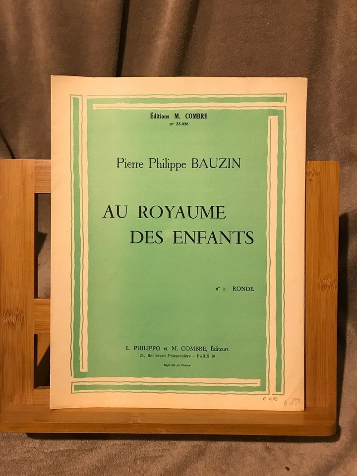 P. P. Bazin Au Royaume des enfants n°1 Ronde partition piano Combre Philippo - Photo 1/1