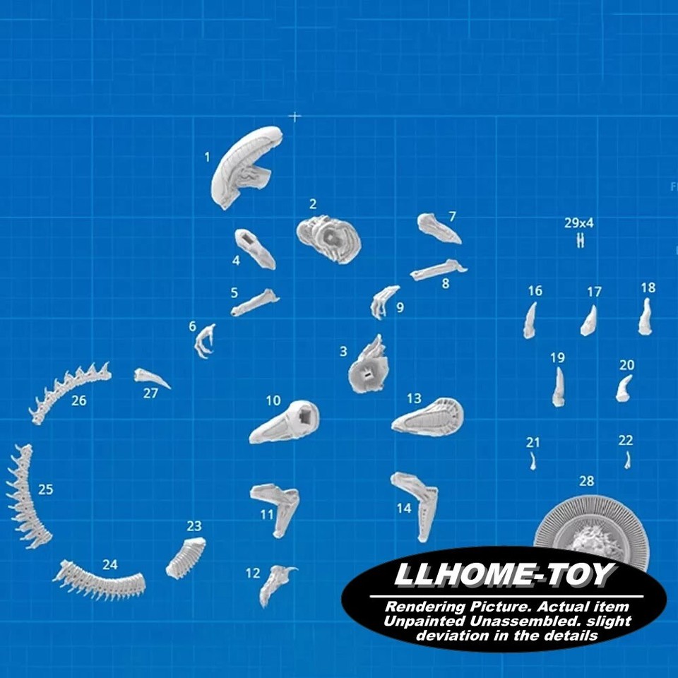 Alien Resin 1:6 Scale Model Kit Unpainted 3d Print GK Statue Figure ...