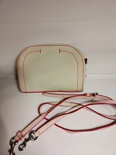 Marc Jacobs Playback Crossbody Bag  Saffiano Leather  White & Pink