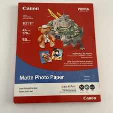 New Canon Matte Photo Paper MP-101 50 Sheets Sealed Unopened Inkjet