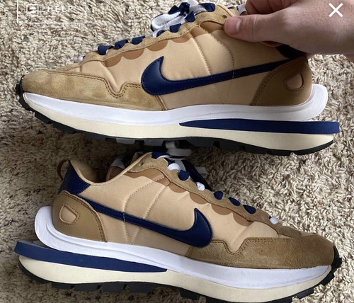sacai x vaporwaffle tan navy