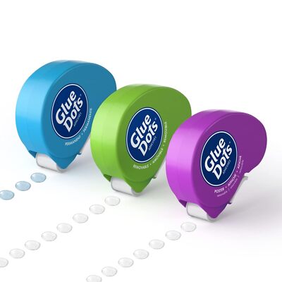 Glue Dots Dot N' Go Glue Dot Dispenser Project Pack with 200 Permanent, Poster, 