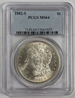 1882 S Morgan Silver Dollar PCGS MS64