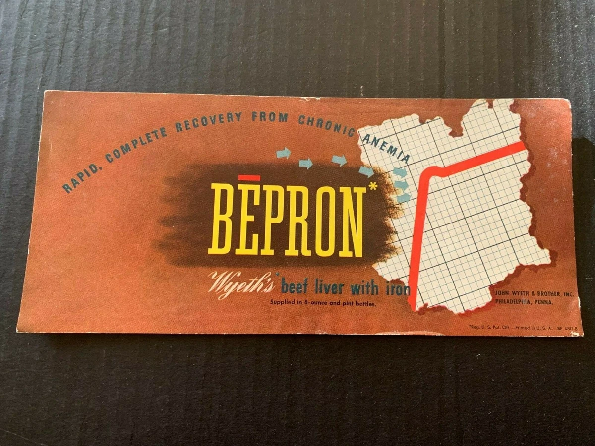 1940s Wyeth Bepron Medicine Ink Blotter | eBay