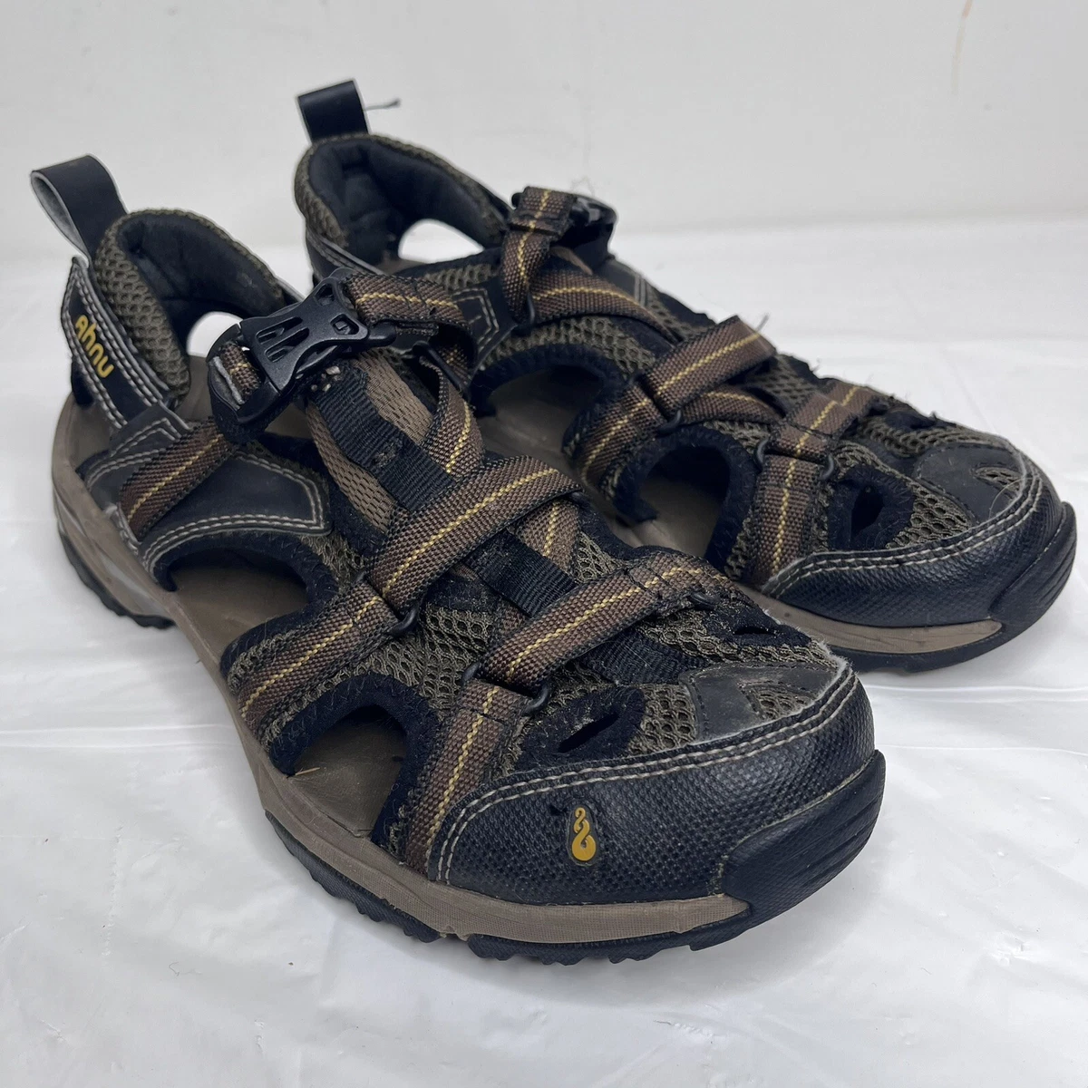 Ahnu Women s Sandals 8.5 Brown Water Hiking Walking Trails