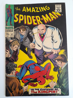 Amazing Spider-Man #52 Aug 1967 FINE+ 6.5 2nd appearance of Kingpin