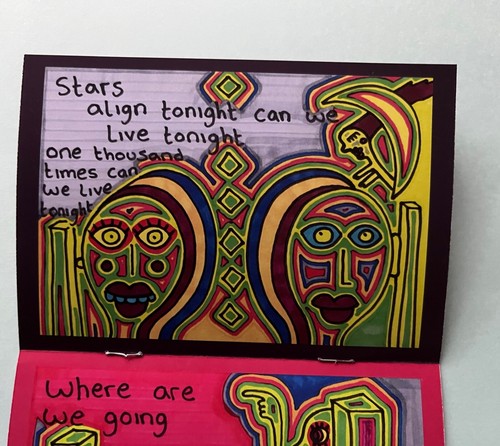 Yet Somehow - Zine A6 an art poetry book. Outsider Art Brut. Jay Snelling - Picture 8 of 15
