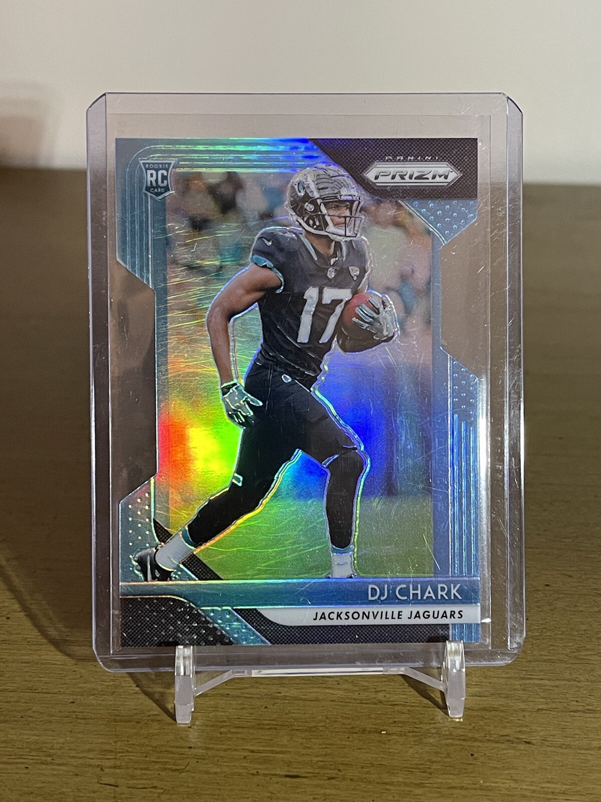 DJ Chark Jr. 2018 Panini Prizm Light Blue Die Cut RC /199 #223 Jacksonville