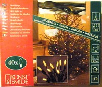 Led Lichterkette 40Er Kette Gelb 0,05W Konstsmide 3602-000 Diodenlichterkette