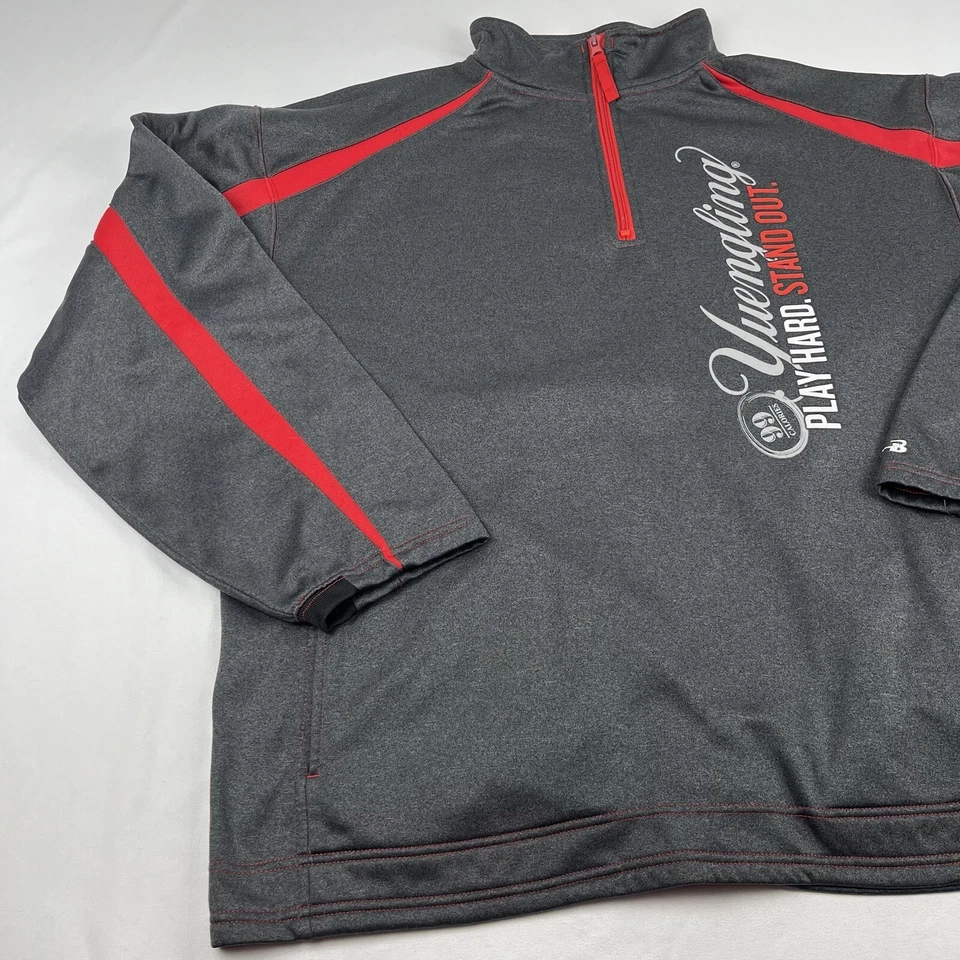 Chaqueta Yuengling Light Lager 1/4 Cremallera Talla XL Tejón Deporte Jugar Difícil Destacar Foto 2 de 4