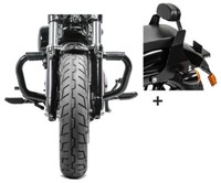 SturzbüGel + Sissybar Short FüR Harley Sportster 1200 T Superlow 14-20