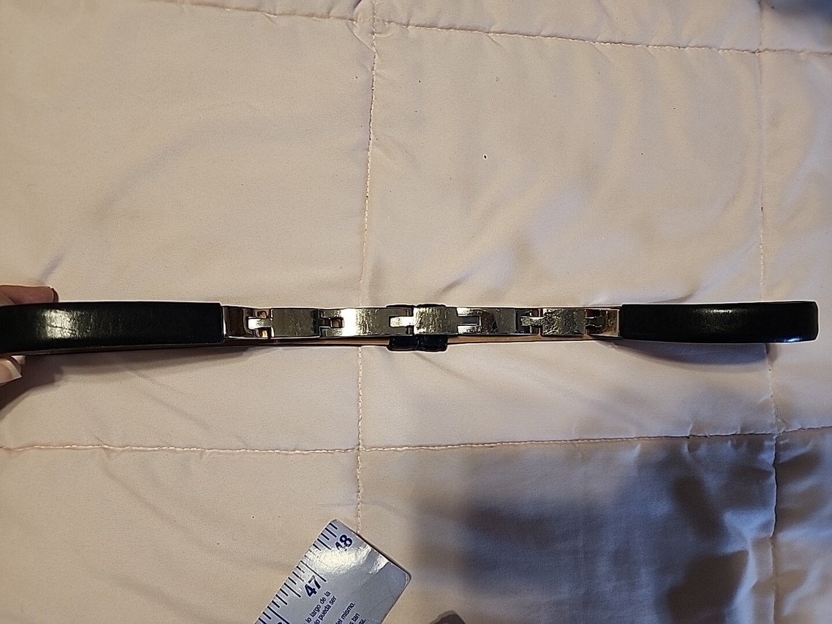 WCM New York Genuine Italian Calfskin Medium Black/Silver 