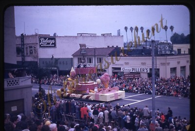 Pasadena Rose Bowl Parade Float 35mm Slide 1950s Red Border Kodachrome Ice Cream