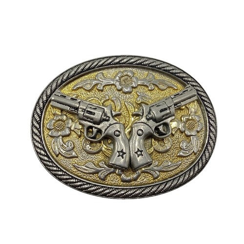 Vintage Ferrini Leather Belt with Ornate Metal Buckle Sz 38  display picture 2