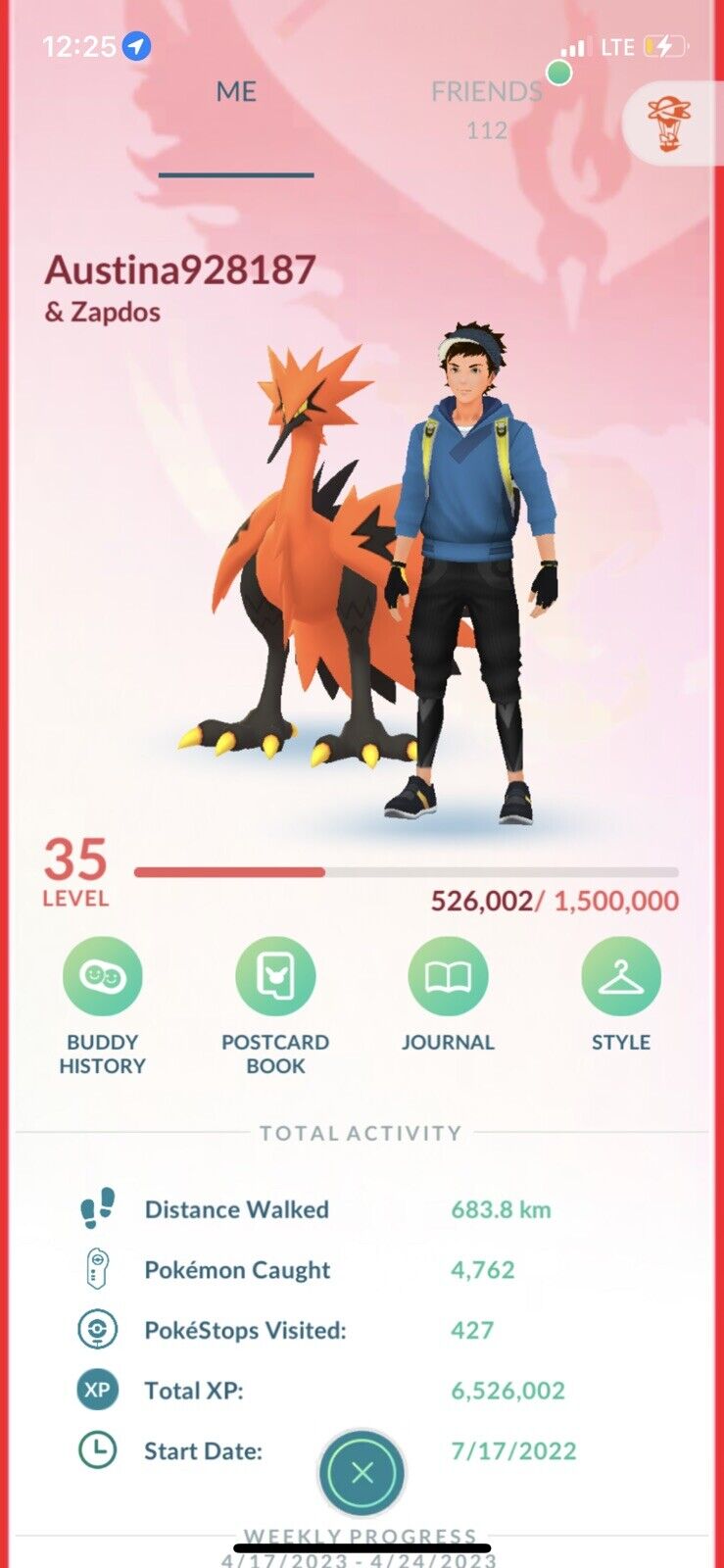 ✨ Pokémon Go Account ✨ Team Valor Level 28 ✨ 35 Shiny ✨ 105