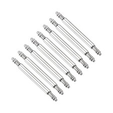 8pcs 1.5 x 14mm Watch Spring Bar Pins Stainless Steel Watch Band Pins Silver