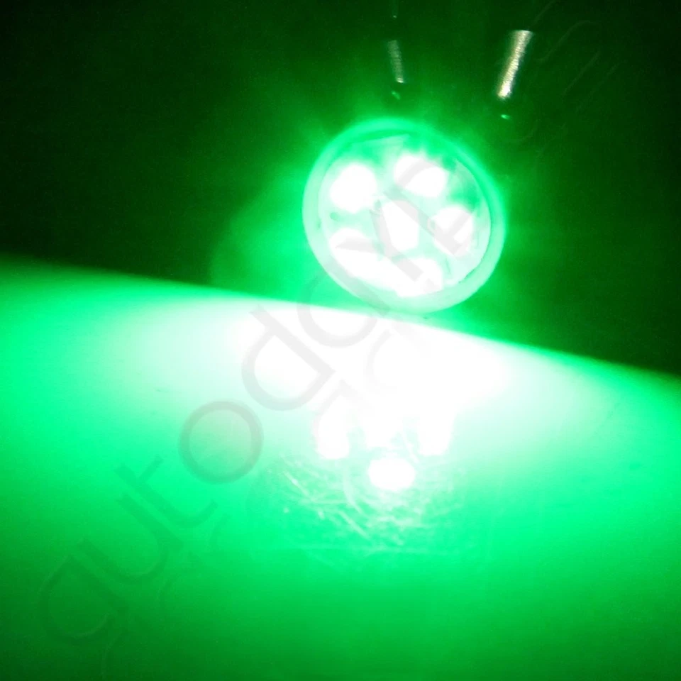 5x Lente de luz marcadora de techo cabina de humo + base + LED verde 6-SMD para 1988-2000 GMC/Chevy Foto 3 de 4