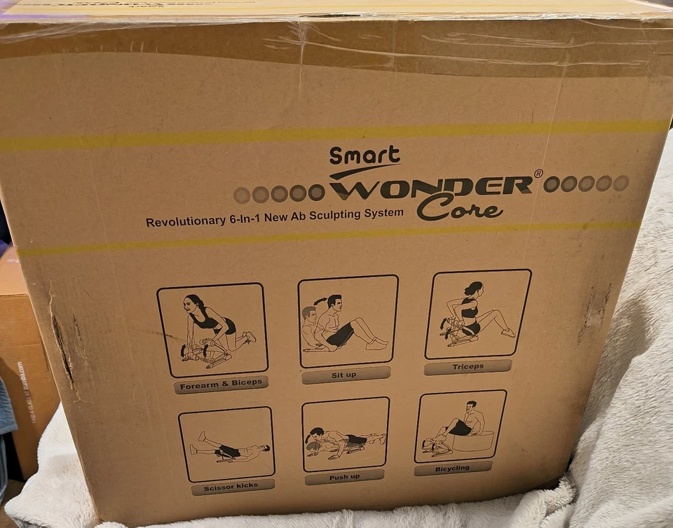 COMPLETO/Nuevo en Caja Smart Wonder Core 6 en 1 Máquina/Equipo Ab con Bandas Foto 3 de 4