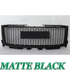 For 2011-14 Gmc Sierra 25003500 Hd Denali Matte Black Front Bumper Grille Grill