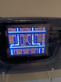 RARE Authentic Smoke Clear Black Sega Game Gear Console w Modern LCD US Seller