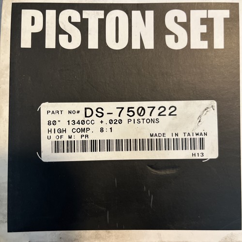 DRAG SPECIALTIES 80” 1340CC + .020 Piston Set DS-750722 - Foto 2 di 3
