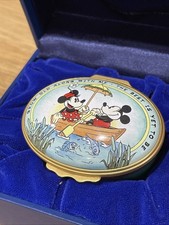 Halcyon Days Mickey Classics Minnie Love Boat Emaille Schmuckschatulle