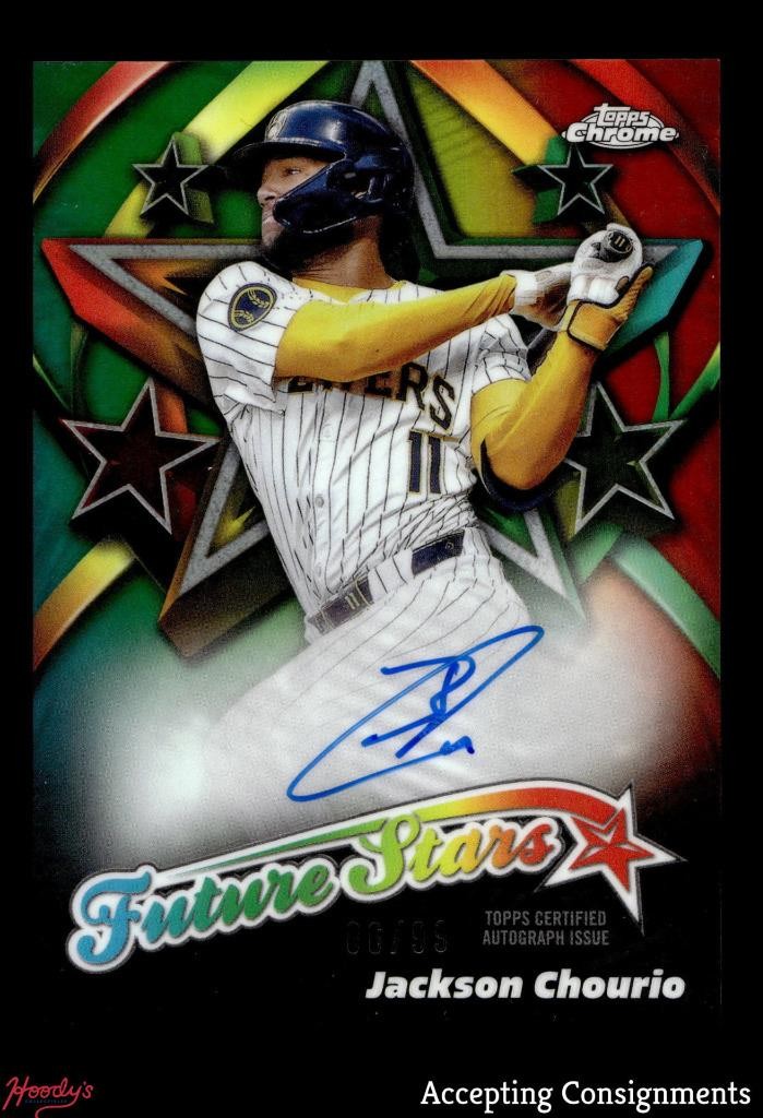 Jackson Chourio 2025 Topps Chrome #FSA-JCH Future Stars Autographs 