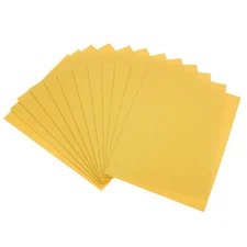 Yellow Shiny EVA Foam Sheets 11 x 8 Inch 2mm Thick for Crafts DIY 12Pcs