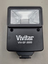 Vivitar VIV-SF-3000 Battery Powered Camera Flash Attachment Clean and Tested